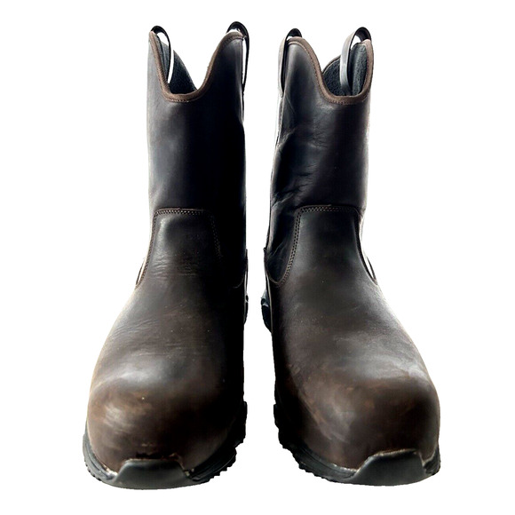 Propet Men's Size 14XX 9 in Electrical Composite Toe Work Safety Shoes Brown - Picture 3 of 10